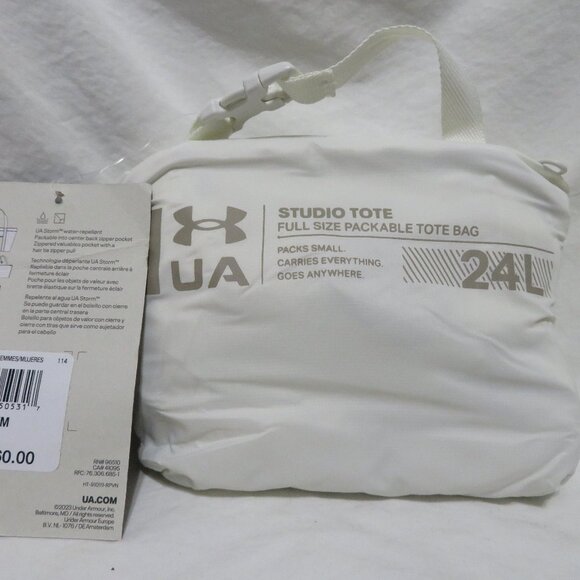 Under Armour Studio Packable Women's Tote, Beige - Picture 2 of 2